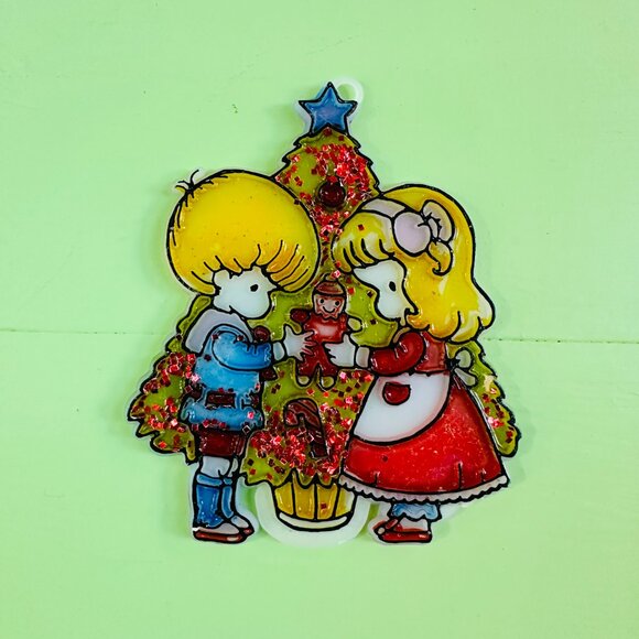 Vintage Joan Walsh Anglund Christmas Ornaments Set of Three Vintage 80s Xmas - Picture 4 of 7